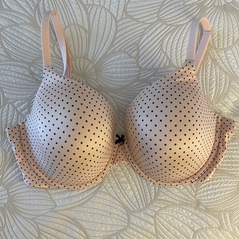 Victoria's Secret Pink and Black Polkadot Bra